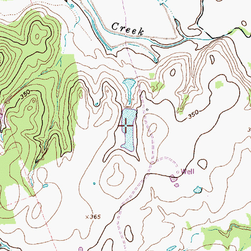 Topographic Map of Mueller Lake, TX