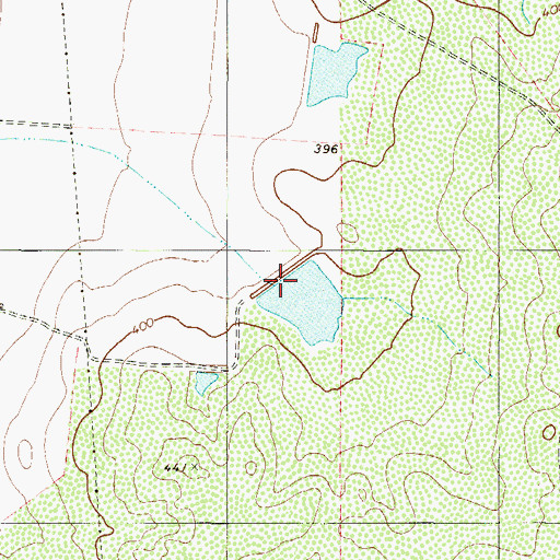 Topographic Map of La Perla Ranch Lake Number 3, TX
