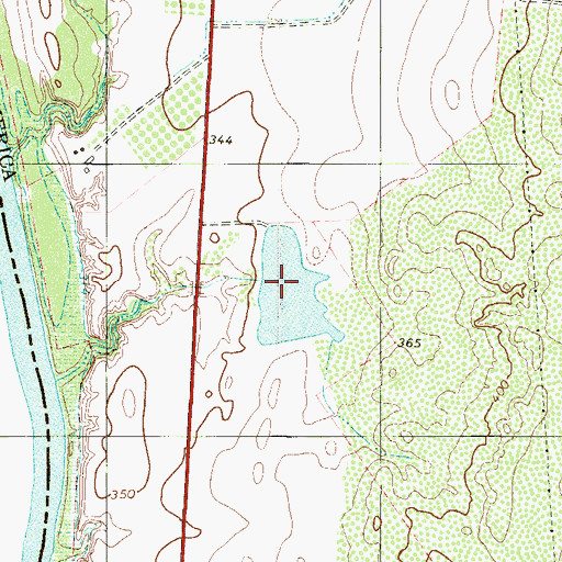 Topographic Map of La Perla Ranch Lake Number 4, TX