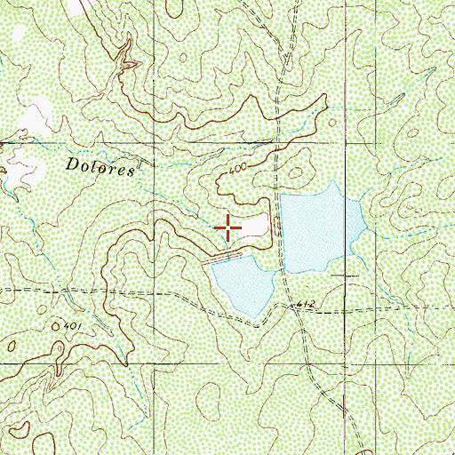 Topographic Map of La Perla Ranch Lake Number 5, TX