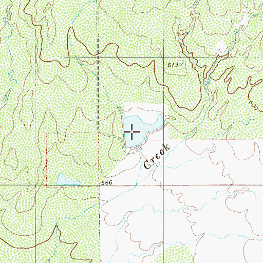 Topographic Map of Walker Lake, TX