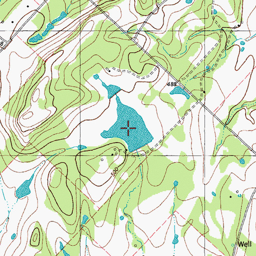 Topographic Map of Domaschk-Biar Lake, TX