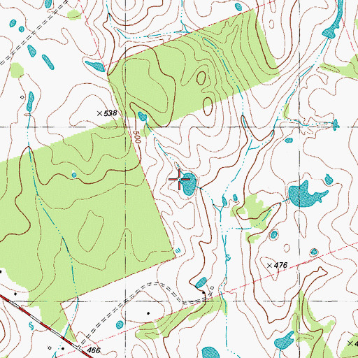 Topographic Map of Caraway Lake Number 1, TX