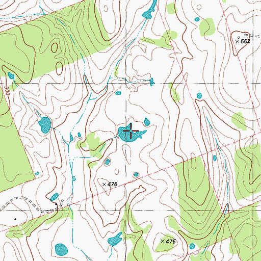 Topographic Map of Caraway Lake Number 2, TX
