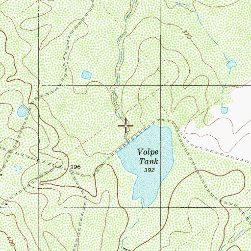 Topographic Map of Volpe Tank Dam, TX