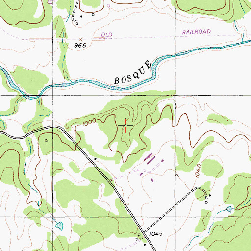 Topographic Map of Fillingim Lake, TX
