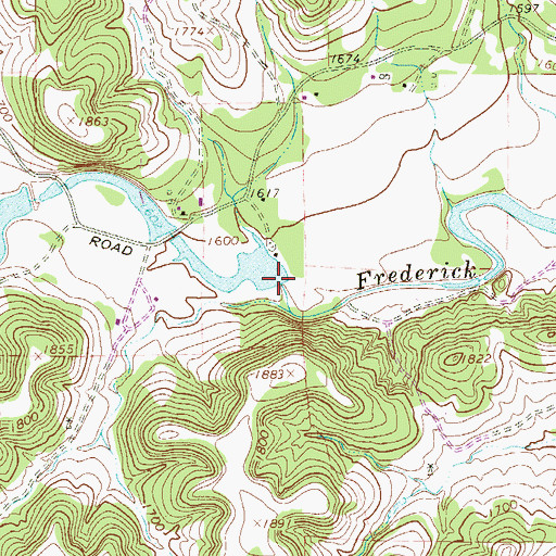 Topographic Map of Masters Lake Dam, TX