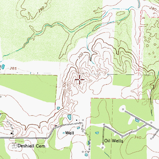 Topographic Map of Blackmon Farms Reservoir Number 5, TX