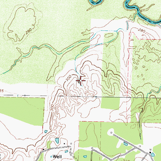 Topographic Map of Blackmon Farms Reservoir Number 6, TX