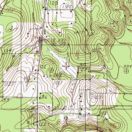 Topographic Map of George Lake, TX