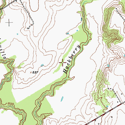 Topographic Map of Aquilla Lake, TX