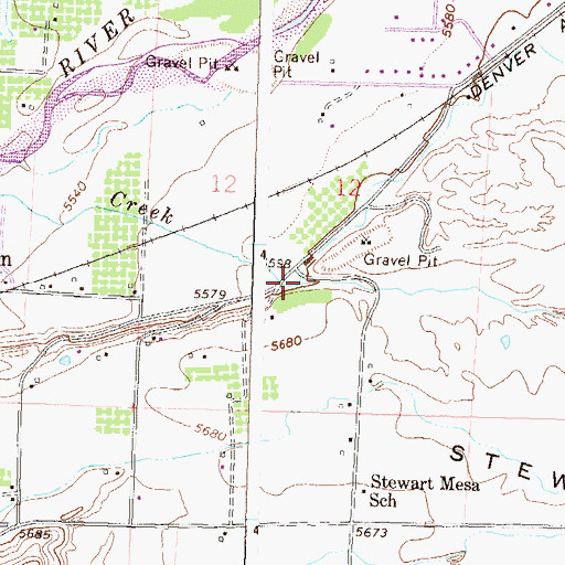 Topographic Map of German Creek, CO