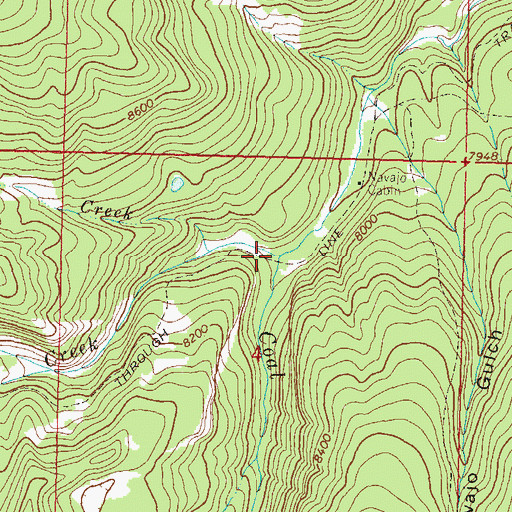 Topographic Map of Willow Creek, CO