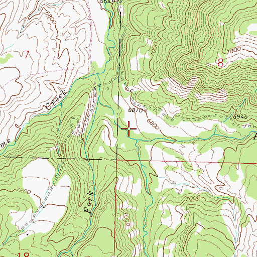 Topographic Map of South Fork Minnesota Creek, CO