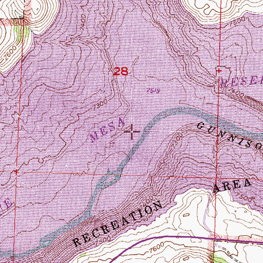 Topographic Map of Soap Creek, CO