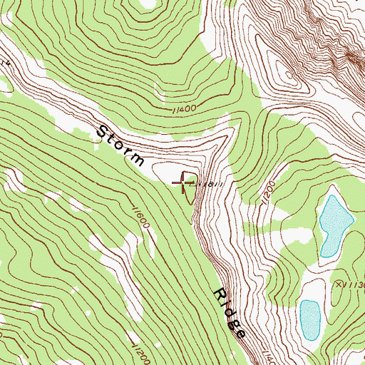 Topographic Map of Storm Ridge, CO