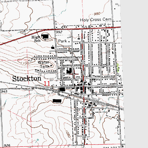 Topographic Map of Unitarian Universalist Church, IL