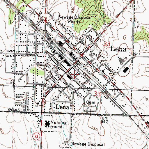 Topographic Map of Good Shepherd Lutheran Church, IL