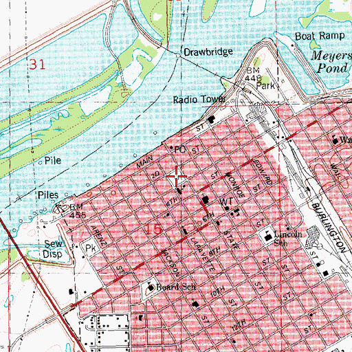 Topographic Map of Art Zeeck Park, IL