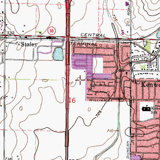 Topographic Map of Johnson Park, IL