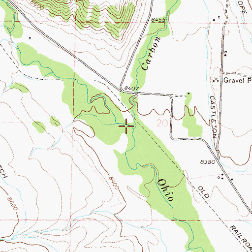Topographic Map of Carbon Creek, CO