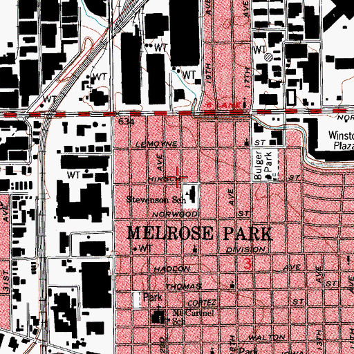 Topographic Map of Pentecostal Christian Tabernacle, IL