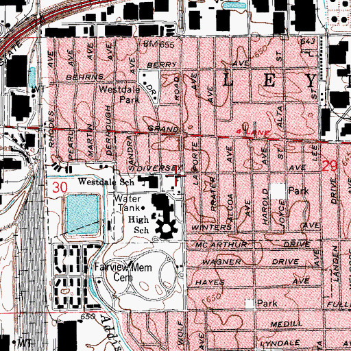 Topographic Map of Trinity Presbyterian Church, IL