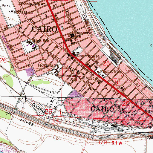 Topographic Map of Holy City Church of God in Christ, IL