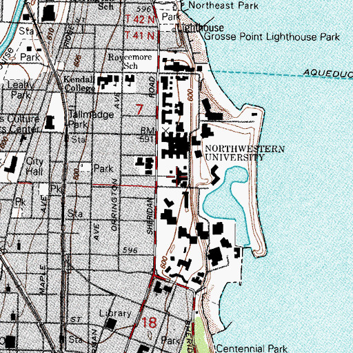 Topographic Map of Bennett Museum of Christian Archeology, IL