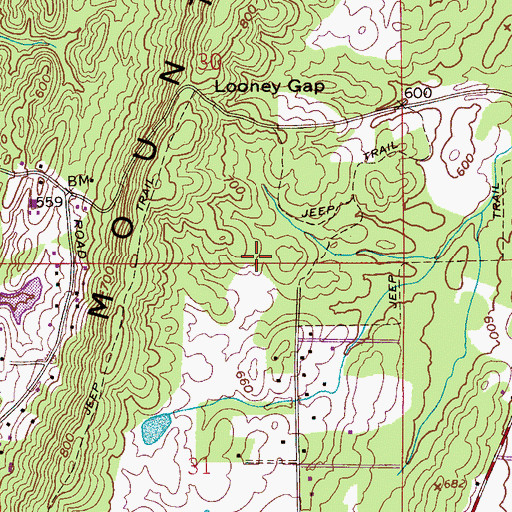 Topographic Map of Lake Purdy, AL