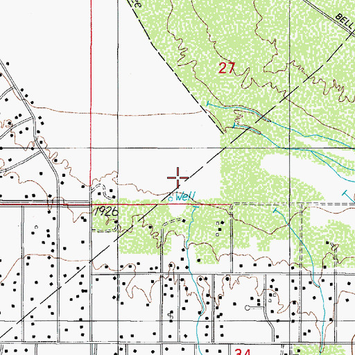 Topographic Map of Avra Valley, AZ