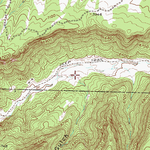 Topographic Map of Lime Kiln Gulch, CO