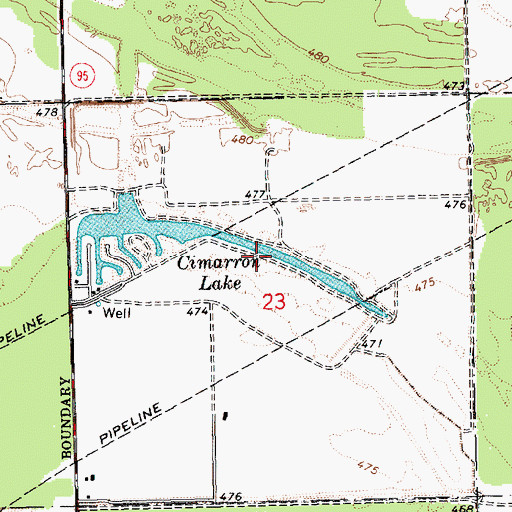 Topographic Map of Mohave Valley, AZ