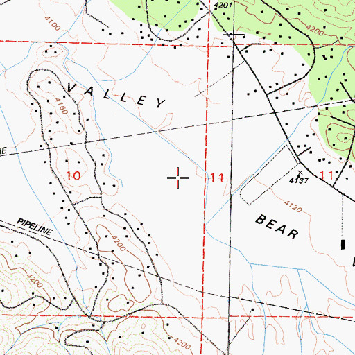 Topographic Map of Bear Valley Springs, CA
