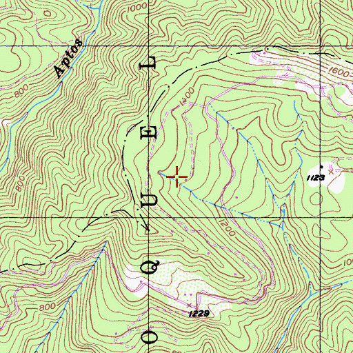 Topographic Map of Day Valley, CA