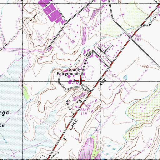 Topographic Map of Interlaken, CA