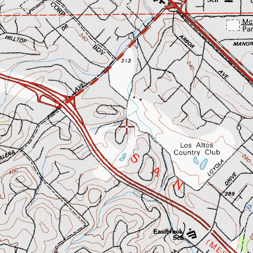 Topographic Map of Loyola, CA