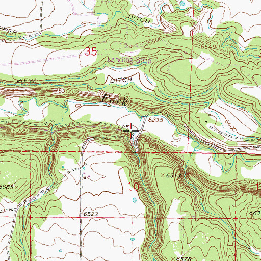 Topographic Map of Buck Canyon, CO