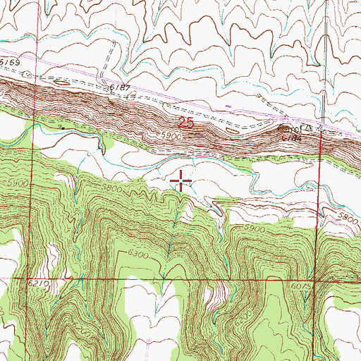 Topographic Map of Diamond Joe Gulch, CO