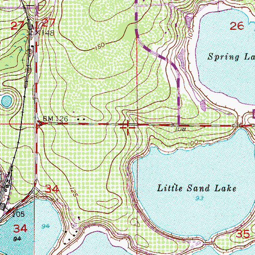 Topographic Map of Doctor Phillips, FL