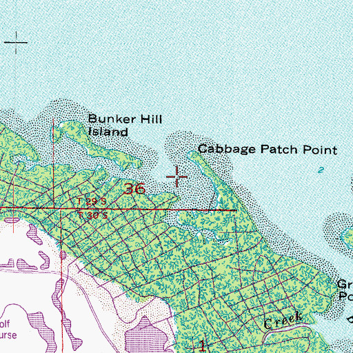 Topographic Map of Feather Sound, FL