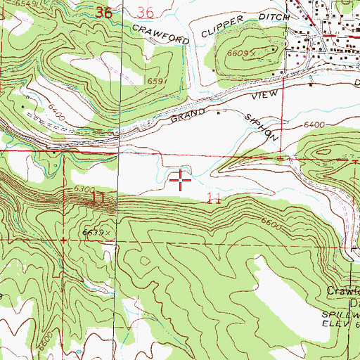 Topographic Map of Muddy Creek, CO