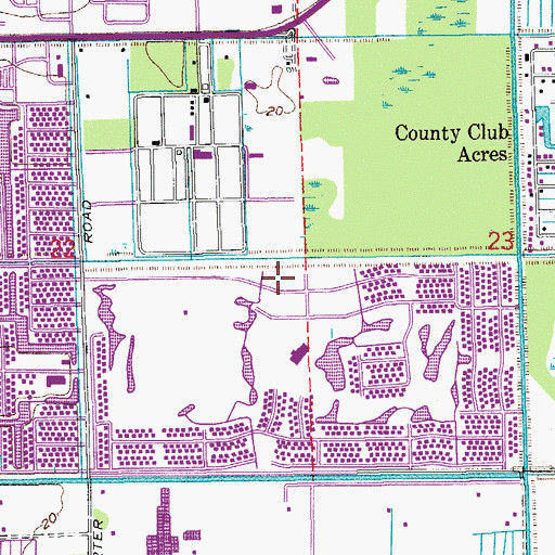 Topographic Map of Kings Point, FL