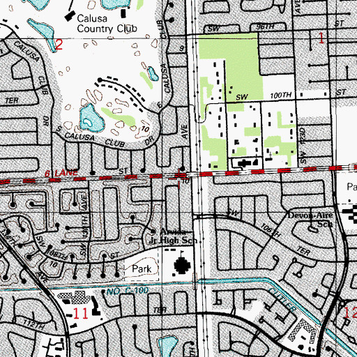 Topographic Map of Lindgren Acres, FL