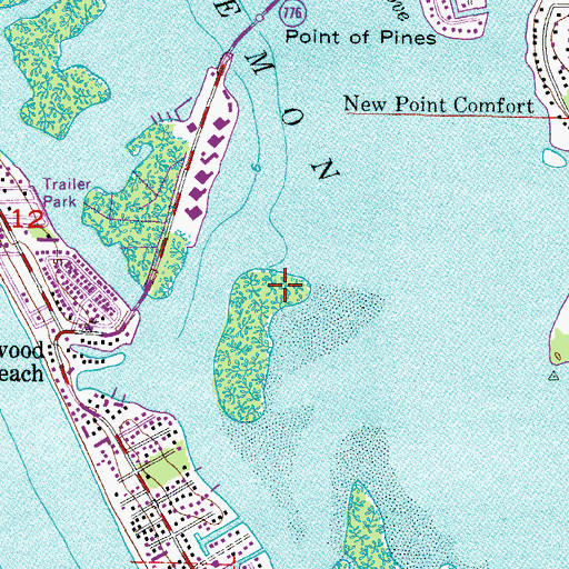 Topographic Map of Manasota Key, FL