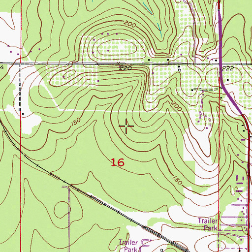 Topographic Map of North Brooksville, FL