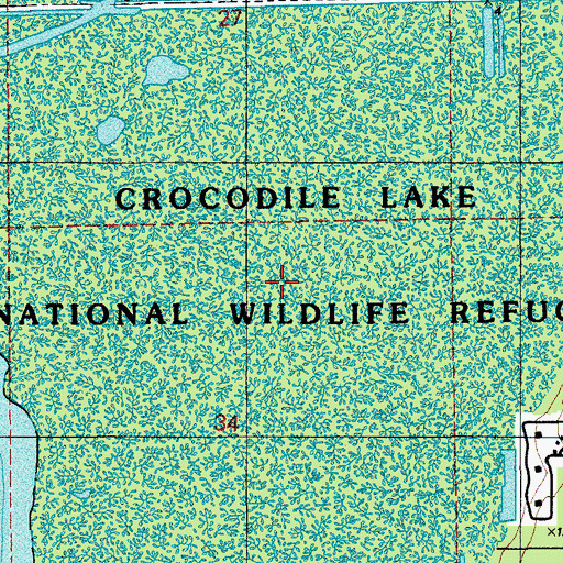 Topographic Map of North Key Largo, FL