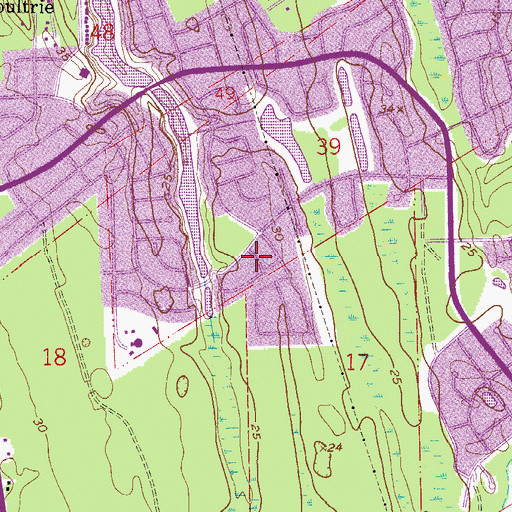Topographic Map of Saint Augustine Shores, FL