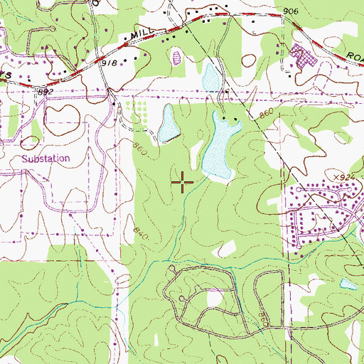 Topographic Map of Irondale, GA