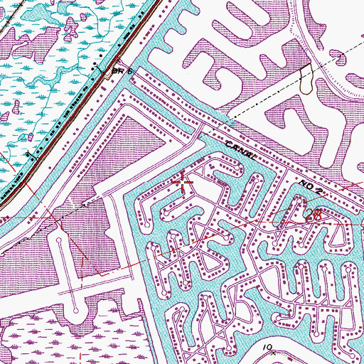 Topographic Map of Eden Isle, LA
